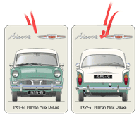 Hillman Minx IIIA Deluxe 1959-61 Air Freshener